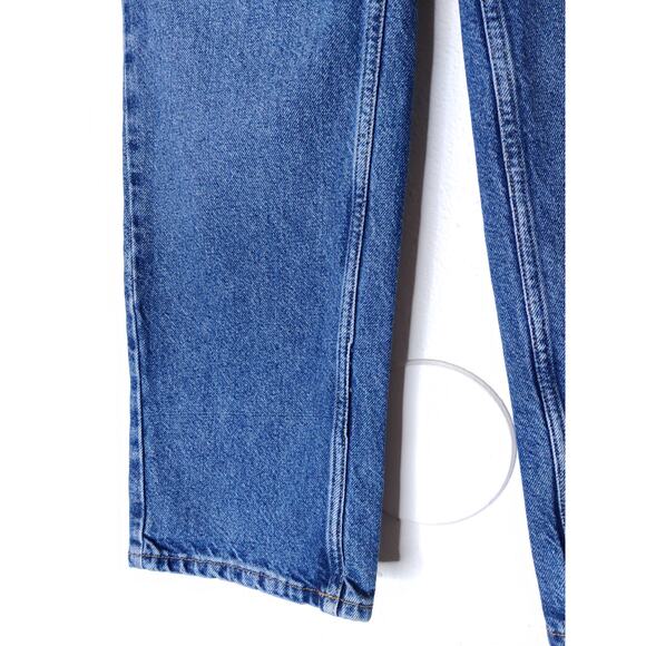 Free People We The Free Blue Button Fly Baggy Cotton Straight Leg Jeans Size 25 - Picture 5 of 9